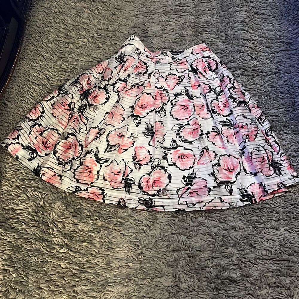 PINK FLOWERS SKIRT